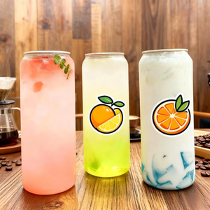 Tùy chỉnh bán buôn nhựa pet chai nước giải khát BPA Free 250ml 330ml 500ml Vòng rõ ràng nhựa PET lon cho nước ép cà phê - Product Image 4