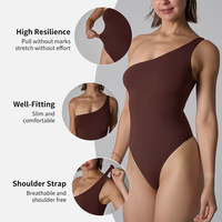 Combinaison à bretelles pour femme, sexy, sans manches, à manches longues, dos nu, combinaisons à épaules dénudées, hauts pour sortir