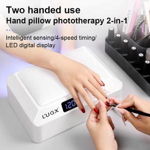 LUGX Professional 72W โคมไฟอบเล็บแบบพกพา ชาร์จไฟได้ แสงยูวีสำหรับอบเล็บเจล พร้อมที่วางมือ 2-in-1 คุณภาพสูง - Product Image 2