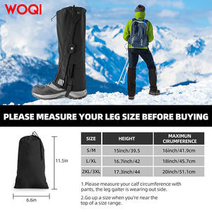 Protège-jambes WOQI pour adultes, protection pour sports d'hiver en plein air, imperméables, respirants, en polyester, pour alpinisme, randonnée, camping - Product Image 3