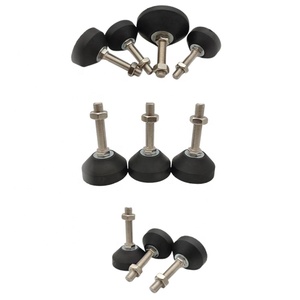 Personnalisé M6 M8 M10 M12 1/4 5/16 <span class=keywords><strong>3</strong></span>/8 1/2 5/8 Filetage Broche Pivotant Fixe Robuste Anti Vibration Supports Machine Nivellement <span class=keywords><strong>Pieds</strong></span> - Product Image 5