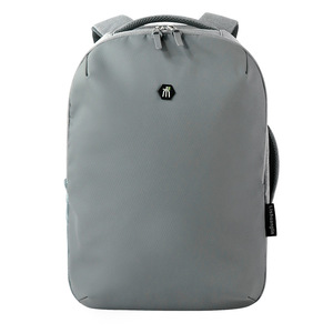 <b>Laptop</b> <b>Backpack</b> Grey Waterproof Oxford Cloth Business Travel Unisex Shoulder Straps Solid Color Interior <b>Laptop</b> Compartment - Product Image 4