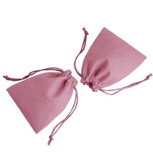 Pochette en microfibre à double cordon pour bijoux et lunettes de soleil, sac d'emballage en suède pour bijoux avec cordon élégant pour cadeaux - Product Image 6