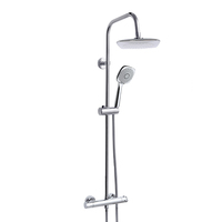 Système de douche moderne en cuivre Ensemble professionnel de douche de plafond murale Ensemble de douche à effet pluie pour salle de bain Pomme de douche Robinet de bain