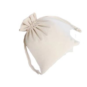 Sacs d'emballage en toile personnalisés avec cordon de serrage pour cadeaux, petites entreprises - Tailles mini/extra grandes, motif de lettres par sublimation, personnalisé - Product Image 1
