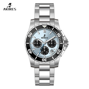 Orologio Cronografo Automatico da Uomo di Alta Qualità con Quadrante Panda, Movimento al Quarzo, Vetro Zaffiro, Cassa in Acciaio Inossidabile, Lancette alla Moda - Product Image 4