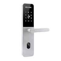 Serrure de porte intelligente pour chambre d'hôtel Tuya ZigBee, acier durable, télécommande électronique via Wifi, déverrouillage par clé