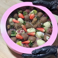 Boîte cadeau rigide en carton biodégradable de luxe pour l'Aïd, avec lamination mate, pour chocolat, fraises, sushis, gelées et aliments pour bébés