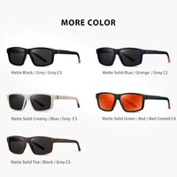 Lunettes de soleil carrées classiques pour hommes, légères, résistantes aux chocs, vente en gros, design polarisé de luxe, logo personnalisé, matériau TR90