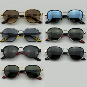 2025 High Quality Polarized Oval Full Rim Frame Glass Lens Premium Metal Comfortable Sunglasses Men Retro Vintage UV400 <b>Shade</b> - Product Image 2