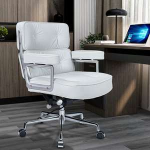Adjustable Convertible Extendable Revolving Robin for Office and Living Room <b>Leather</b> <b>Chair</b> - Product Image 6