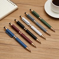 Stylo publicitaire YF PEN, stylo à bille en plastique, action rotative, fonction tactile, largeur d'écriture 0,7 mm, encre noire/bleue, pour le bureau et l'école.
