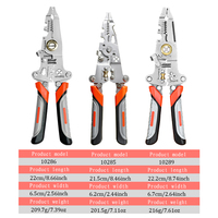Pince à dénuder et à sertir multifonction pliable Sibang, kit de pinces avec poignée TPR en acier CR-V, outils à main de qualité industrielle pour le bricolage