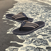Sandalias Casuales de Primavera para Hombre, Color Rojo, para Exteriores y Playa, con Punta Abierta, Plantilla de EVA, Forro de Algodón con Estampado, a la Moda