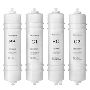 Filterpur 75G de bloqueo rápido 4 etapas RO filtro purificador de agua tipo corea