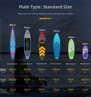 Planches de yoga gonflables à marque privée, planches de paddle surf pour débutants, planches de ski nautique sur mesure