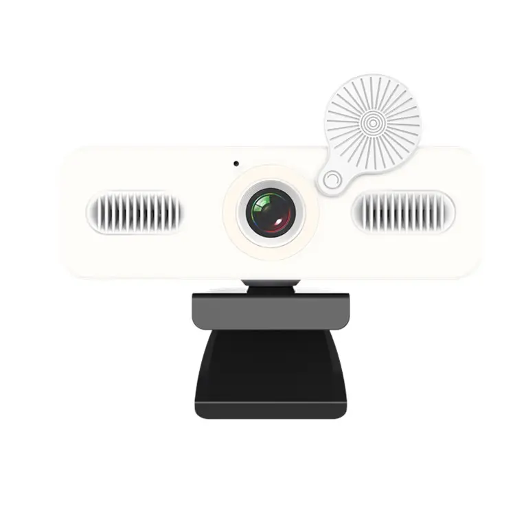 360 Rotating Wide-angle PC Webcam 60fps 1080P FHD Built-in Fill Light Plug&Play Drive Free Convenient Use