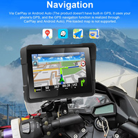 Monitor motor Android otomatis, layar sentuh Monitor CarPlay nirkabel dengan 4G /GPS/g-sensor/kamera/Bluetooth/tahan air
