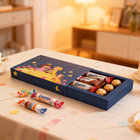 Boîtes cadeaux en carton écologiques réutilisables à thème dessin animé, pour la fête des enfants, les anniversaires, avec logo personnalisé et impression sérigraphique