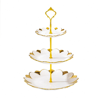 Service de table en porcelaine de luxe, incrustation or blanc, étanche, 4 pièces, pour mariage, hôtel et usage domestique