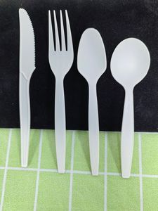 Prix de gros Xinyu – Ensemble de couverts jetables compostables <span class=keywords><strong>CLPA</strong></span> de 7 pouces (cuillère à soupe) – Écologique, biodégradable, recyclable, moderne - Product Image 3