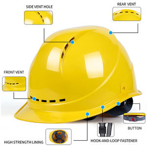 Sombrero duro a prueba de polvo personalizado OEM barato, gorra de <span class=keywords><strong>casco</strong></span> de seguridad para construcción Industrial, PPE para trabajadores <span class=keywords><strong>en</strong></span> sitios - Product Image 2