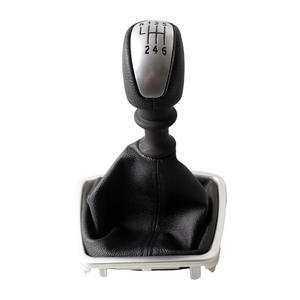 Poignée de levier de vitesses 5 vitesses en cuir ergonomique noir pour Renault Clio 3 III, pièce de modification FCT-74 - Product Image 3
