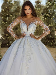 Высокое качество настраиваемый Съемный Поезд Современный Русалка свадебное платье с иллюзией спины дизайн плюс размер - Product Image 5