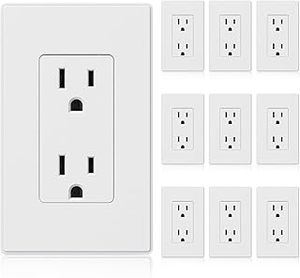 Hiện đại 16A 110 ~ 250V Nam Mỹ tiêu chuẩn IP20 đánh giá chống cháy PC + đồng chuyển đổi ổ cắm tường nhà bếp Outlet 6 chúng tôi cắm AC - Product Image 4