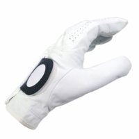 Couleurs personnalisées logo personnalisé doux respirant indonésie cabretta cuir gant de golf hommes/femmes main gauche accessoires de golf gant