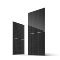Panneaux solaires monocristallins Sunpro 550W PERC à demi-cellules, verre simple, bifacial, maille blanche transparente, module PV, cadre argenté, en stock aux États-Unis