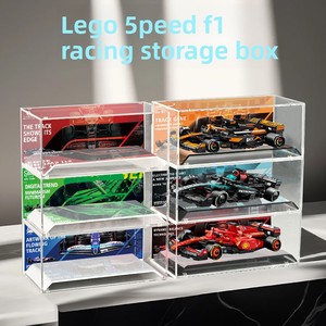 Boîte de rangement empilable en acrylique haute transparence pour vitrines Speed Champions F1 77242, 77244 et 77251 - Product Image 2