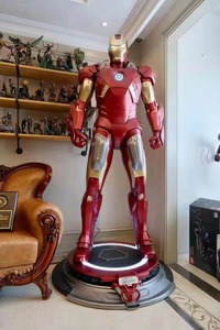 Statua di Iron Man Mark7 a Grandezza Naturale <span class=keywords><strong>1</strong></span>:<span class=keywords><strong>1</strong></span> dei Marvel <span class=keywords><strong>Avengers</strong></span>, con Luci LED, in Fibra di Vetro e Resina, a Forma di Gufo, Oggetto da Collezione e Decorazione - Product Image 6