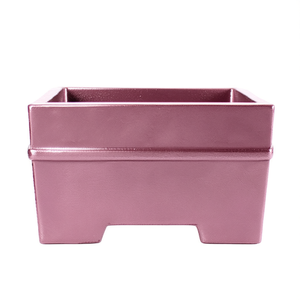 Japanese Style Purple <b>Clay</b> Bonsai <b>Pot</b> 13.5x7.5 Cm With Drain Hole Square Planter - Product Image 1