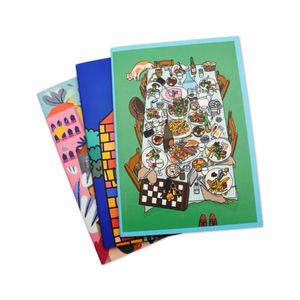 Premium Lay Flat <b>A4</b> A5 B5 Size Custom Saddle Stitch Notebooks for School Supply with Blank Ruled Dotted Grid Pages - Product Image 6