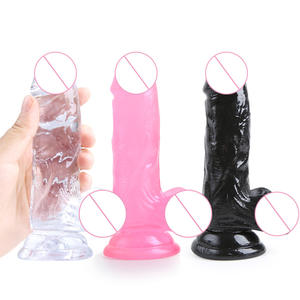 <span class=keywords><strong>Jelly</strong></span> TPE Silikon Wasserdichter riesiger Dildo mit Saugnapf für Anal-und Klitoris stimulator-Realistisches weibliches Mastur bator Sexspielzeug - Product Image 2