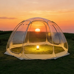 Tente de plage pop-up en PVC transparent de qualité supérieure, uniquement pour le <span class=keywords><strong>camping</strong></span>, abri portable pour le <span class=keywords><strong>camping</strong></span> au bord <span class=keywords><strong>du</strong></span> lac et en bordure de rivière - Product Image 2