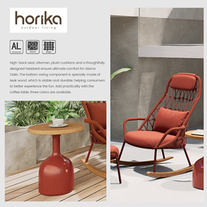 Chaises longues <span class=keywords><strong>de</strong></span> luxe en aluminium pour hôtels, loisirs, patio extérieur, mobilier <span class=keywords><strong>de</strong></span> <span class=keywords><strong>jardin</strong></span> moderne pour <span class=keywords><strong>balcon</strong></span>, chaise berçante <span class=keywords><strong>avec</strong></span> pouf - Product Image 3