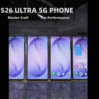 Smartphone S26 ULTRA 5G Personnalisé avec Logo, Octa Core, Écran HD 6,9 pouces, 16 Go + 1 To, CDMA 4G LTE, Stylet Intégré, Reconnaissance Faciale, Débloqué pour le Marché Français