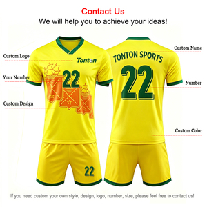 <span class=keywords><strong>Maglie</strong></span> da <span class=keywords><strong>Calcio</strong></span> Personalizzate Tonton Sports, Set Completo in Spandex e Poliestere ad Asciugatura Rapida per l'Estate - Product Image 3