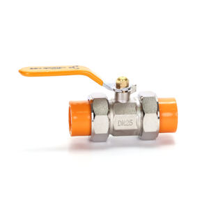 Vente chaude Ppr Double Union Ball Valve Plomberie Ppr Tuyau Vanne Corps En Métal Ball Vanne Avec Longue Poignée - Product Image 3