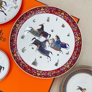 Wholesale Eco-Friendly Bone China Ceramic <b>Dinnerware</b> Set Plates Nordic Light Luxury Gold Inlay Designer <b>Dinnerware</b> for Business - Product Image 4