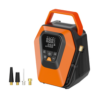 Gonfleur de pneus de voiture portable ABS 21V, monocylindre, jauge de pression numérique, pompe à air à haut débit, batterie 10000mAh, gonflage d'urgence