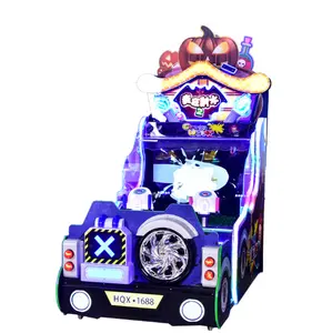 Double Players Arcade Lottery Ticket Machine Coin Operated Water Shooting Machine Crazy Water 2