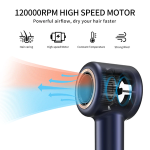 Secador de pelo de motor BLDC de diseño hueco de bajo ruido de iones negativos de alta velocidad de salón profesional - Product Image 3