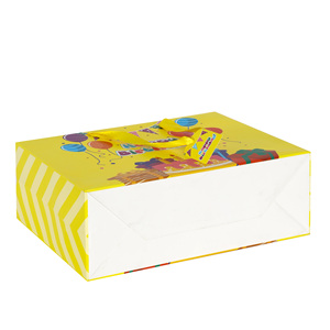 Colorful Birthday Cake Paper Gift <b>Bag</b> Wide Bottom Foldable Structure Manufacturer Vietnam ISO Certified Packaging <b>Bag</b> Manufactur - Product Image 3