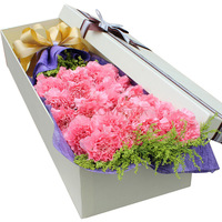 Customized Heart Shape Florist Cardboard Bouquet Rose Vase Envelope Valentine Paper Flower Packaging Box