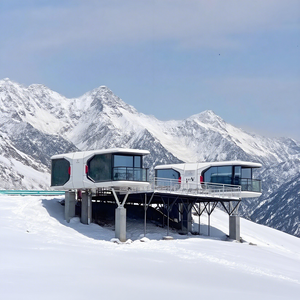 휴대용 럭셔리 작은 홈 오피스 스마트 잠금 시스템 애플 캐빈 디자인 욕실 창고 체육관 스틸 제작 조립식 주택 - Product Image 3