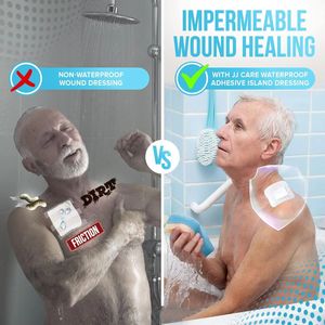 Gaun luka berperekat Pulau putih tahan air steril sekali pakai - Product Image 5