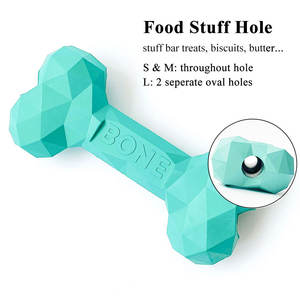 Milieuvriendelijk Natuurlijk Rubber Diamanten Hondenkauwspeelgoed-Tandjesbestendig Lekbestendig En Duurzaam - Product Image 4